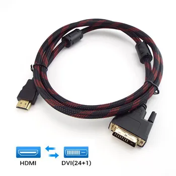 1,5 М HDMI-совместимый Кабель DVI DVI-D 24 + 1 Контактный Адаптер Кабели для LCD DVD HDTV XBOX 1080P 3D Высокоскоростной DVI-провод