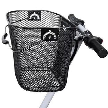 1 комплект Уникальной прочной несущей велосипедной подвесной корзины, прочной для хранения велосипедной корзины из металлической сетки с быстроразъемным кронштейном