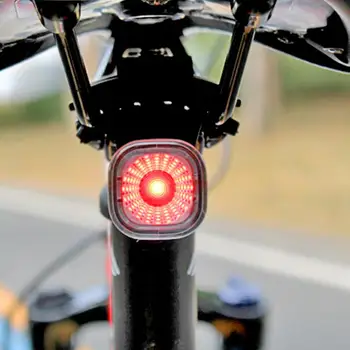 1 комплект велосипедных задних фонарей, перезаряжаемых через USB, Предупреждение о безопасности, светодиодный задний фонарь, датчик тормоза, Водонепроницаемый указатель поворота для велосипеда