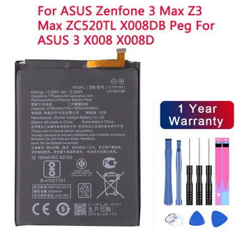 100% Оригинальный C11P1611 Для ASUS Zenfone 3 Max Z3 Max ZC520TL X008DB Peg Для ASUS 3X008X008D Емкостью 4130 мАч 4,9 + Бесплатные Инструменты