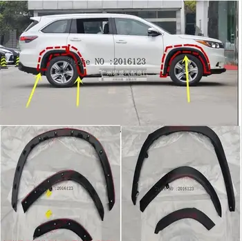 2014-2018 для Toyota Highlander Отделка колесных арок Переднего и заднего бампера, Накладка для автомобильных колес, Защита от бровей