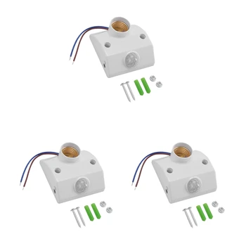 3-кратный детектор движения ИК-лампы с цоколем