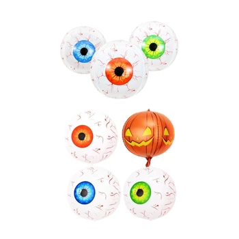 67JB Страшные воздушные шары для глаз, Надувные налитые кровью глазные яблоки, реквизит для воздушных шаров, украшения