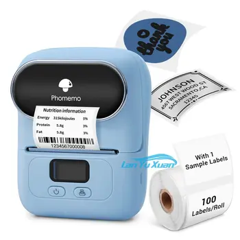 Phomemo M110 Label Maker Портативный Bluetooth Термопринтер для Создания Этикеток Без Чернил для Печати Этикеток, Наклеек mages, QR-кодов