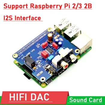 Raspberry pi 2B/B + 3 HIFI DAC + Звуковая карта Цифровой Аудиомодуль I2S Интерфейс PCM5122 для PIR 2B 3 Volumio Music A11