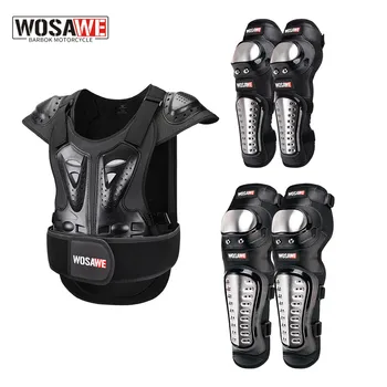 WOSAWE Adult Motocross Armor Body Protector Жилет, куртка, Защита груди, позвоночника, локтя, колена, Защитное снаряжение, MTB Мотоцикл Черепаха