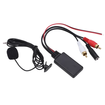 Автомобильный адаптер Bluetooth 5.0 AUX IN, Износостойкий беспроводной термостойкий микрофон громкой связи для Kenwood с аудиопортом 2RCA для