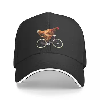 Бейсбольная кепка Quirky Chicken Riding Bicycle, кепка для папы, новая кепка в шляпе для женщин и мужчин
