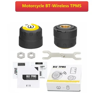 Беспроводная система BLE TPMS Bluetooth 4.0 для отображения давления и температуры в шинах мотоцикла в приложении