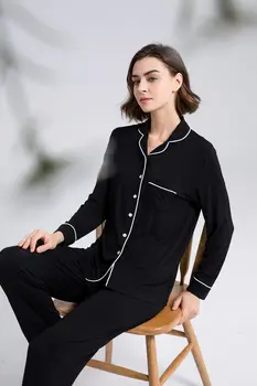 В качестве женских пижамных комплектов высококачественная дышащая удобная домашняя одежда из бамбукового волокна
