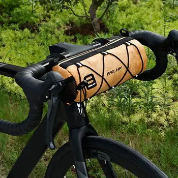 Велосипедная сумка на молнии, водонепроницаемая передняя велосипедная сумка большой емкости, простая установка, многоцелевой чехол для велосипедной рамы и трубки.