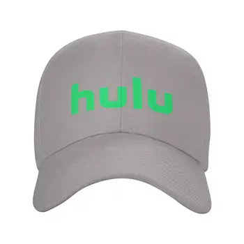 Высококачественная джинсовая кепка с нанесенным графическим логотипом бренда Hulu, Вязаная шапка, бейсболка