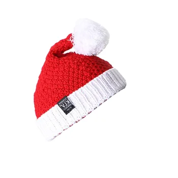 Вязаная шапка Санта-Клауса, женская шапочка на Хэллоуин, уличные теплые зимние шапки, женские шапочки