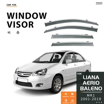 Для SUZUKI LIANA/Baleno/Aerio 2001-2023 Пластиковый оконный козырек Вентиляционные шторы Защита от солнца и дождя 4 шт./комплект