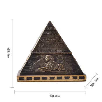 Египетская Пирамида Подсвечник Домашний Креативный Ретро Органайзер Декоративные Подарки Антикварные Поделки из смолы Подарок Другу
