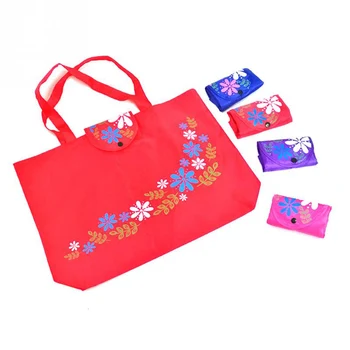 Женская складная сумка большой емкости, портативная повседневная цветочная экологическая сумка для покупок, яркая универсальная модная сумка для покупок