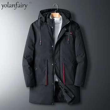Зимние пальто Мужская Куртка s Clothing 2024 Новая Свободная Одежда С Капюшоном И Подкладкой Мужские Парки Большого Размера Теплые Куртки для 8XL