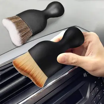 Инструмент для чистки салона автомобиля, кондиционер, Воздуховыпуск, Моющаяся щетка для чистки, Автомобильная щетка для удаления пыли, артефакт для волос