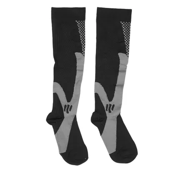 Компрессионные спортивные носки для икр, компрессионные носки для икр, нейлоновые дышащие мягкие носки для спортсменов, предотвращающие скольжение при игре в футбол