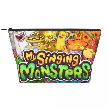 Косметичка My Singing Monsters Play Game, женская модная косметичка большой емкости, косметичка для хранения косметических принадлежностей