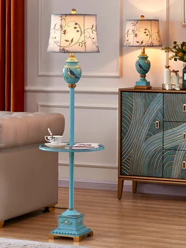 Креативный торшер magpie с росписью в стиле ретро, американский чайный столик, торшер, диван, прикроватный торшер для спальни