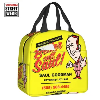 Лучше позвоните Солу Солу Гудману Изолированная сумка для ланча Водонепроницаемая во все тяжкие Термохолодильник Сумка для ланча Пляжный Кемпинг Путешествия