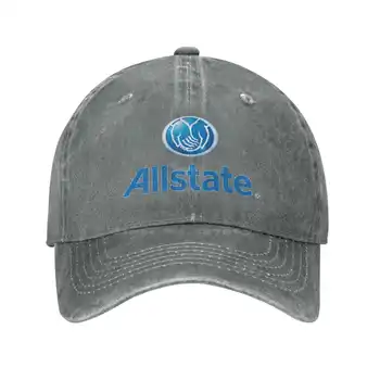 Модная качественная джинсовая кепка с логотипом Allstate, вязаная шапка, бейсболка