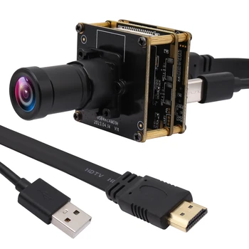 Модуль камеры ELP 4K USB HDMI H.265 H.264 Мини-ПК с подсветкой для монитора компьютера Одновременно USB-камера безопасности