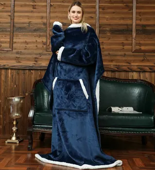 Мужские толстовки Зимние Ленивые Люди Для домашнего отдыха Теплые, большого размера, можно носить фланелевые одеяла, высококачественную мужскую одежду, толстовку с аниме