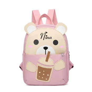 Название вышивки Детский рюкзак свежая и милая серия рюкзаков для мальчиков и девочек из аниме, легкий рюкзак для детского сада