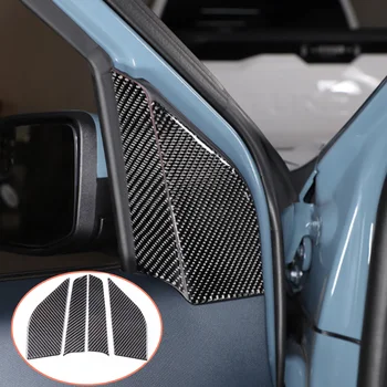 Наклейка для отделки передней стойки автомобиля в стиле углеродного волокна для Ford Maverick 2022 Аксессуары для авто интерьера