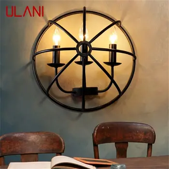 Настенный светильник ULANI в американском стиле, классическое светодиодное бра, свеча, дизайн внутреннего освещения в стиле лофт, Промышленные Ретро светильники