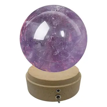 Натуральный фиолетовый шар с аметистом, Необработанный драгоценный камень, Полированный Ручной работы, Модные подарки, Волшебный Фиолетовый шар из кварцевого камня, Хрустальное украшение для дома