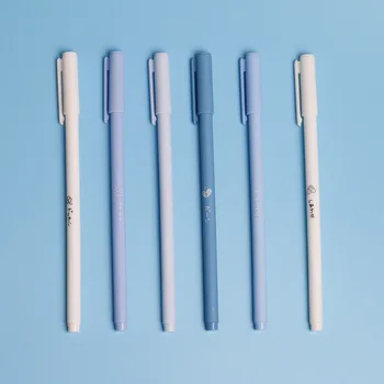 Нейтральная ручка для студента, однотонная гелевая ручка, канцелярские принадлежности