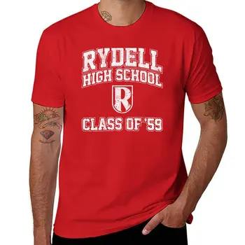 Новая футболка Rydell High School Class of '59 (Grease), топы с аниме, черные футболки для мужчин