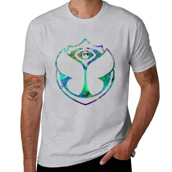 Новая футболка Tomorrowland in tirquoiae, футболки на заказ, создайте свои собственные футболки, мужские футболки с рисунком