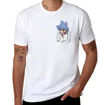Новая футболка с карманом chibi Kai, футболки на заказ, графическая футболка, одежда для мужчин