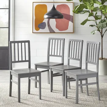 Обеденный стул Camden - набор из 4 обеденных стульев Nordic Furniture Rubber Wood 15,75x16,75x36,00 дюймов