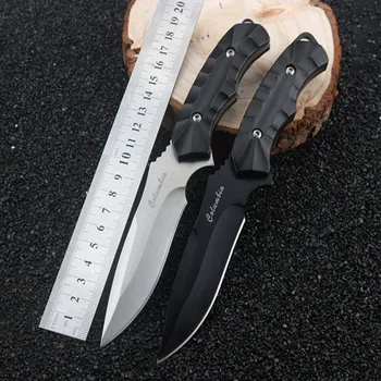 Охотничьи Ножи 55HRC Нож С Фиксированным Лезвием Нож Для Выживания С Ножнами Отличный Кемпинг Для Активного Отдыха EDC Инструмент Тактический Нож HMH7