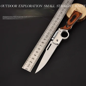 Персонализированный складной нож K47, наружный нож, защитное складное лезвие с деревянной ручкой, специальный боевой наружный нож