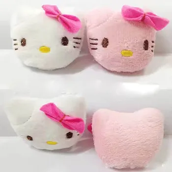 Плюшевые аксессуары Sanrio Hello Kitty Kt Cat Head Мультяшные аксессуары 