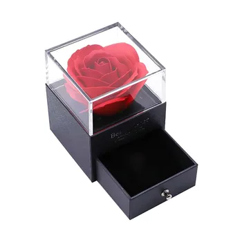 Подарочная коробка для садовых цветов для мамы на День розы, Подарочная коробка для хранения ручной работы, искусственные цветы, ваза для искусственных цветов