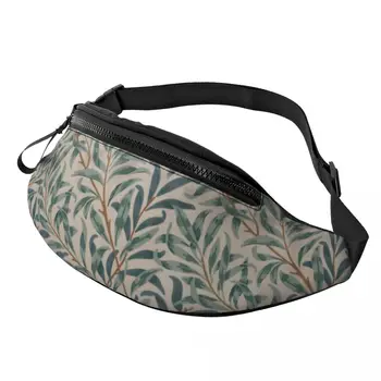 Поясная сумка William Morris Vintage Willow Bough, мужская Женская поясная сумка через плечо из цветочного текстиля, для бега, чехол для телефона, денег