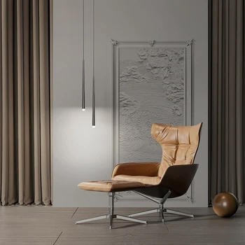 Современный светодиодный минималистичный настенный светильник Nordic Creative с гальваническим покрытием Белого / черного цвета, прикроватная маленькая люстра, освещение спальни, гостиной