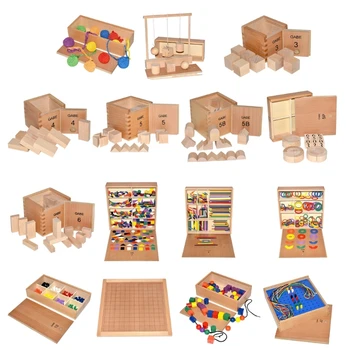 Сортировочная коробка, деревянный выдвижной ящик, игрушка для раннего обучения, сенсорная головоломка, реквизит для занятий в классе для детей