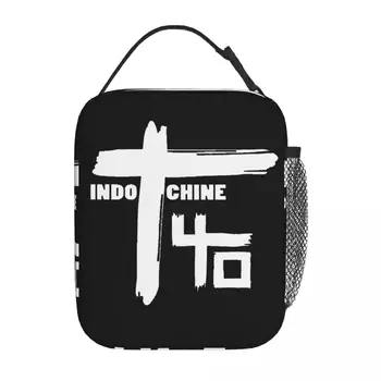 Сумка для ланча с изоляцией Indochine Band Genres Rock, коробка для хранения продуктов, портативный термоохладитель, школьный бокс для бенто