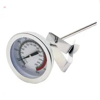Термометр для жарки во фритюре с зажимом, термометр с мгновенным считыванием показаний, термометр с циферблатом
