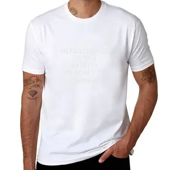 Футболка Intelligence, черная футболка, обычная футболка, мужская одежда в стиле аниме