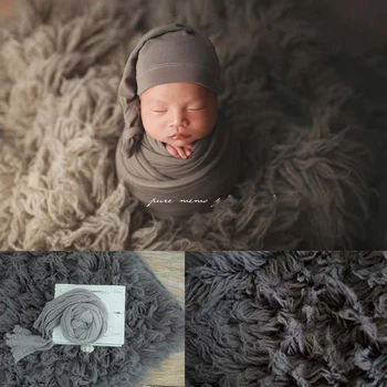 большое одеяло Flokati 150x120 см, реквизит для фотосъемки новорожденных, Фон, греческий шерстяной коврик, Аксессуары для фотосессии младенцев